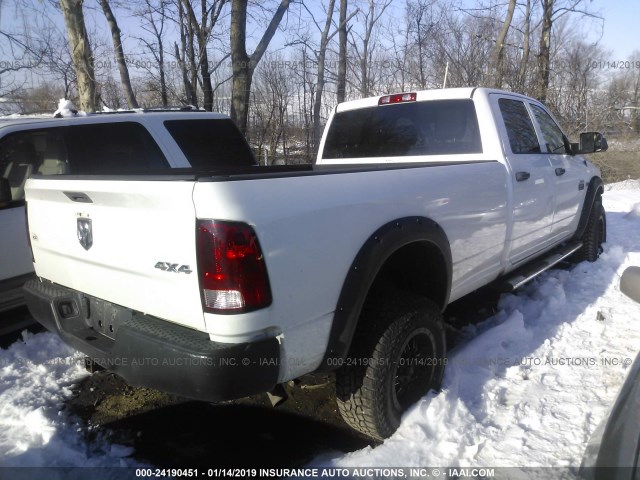 3D7TT2CT0BG529152 - 2011 DODGE RAM 2500 WHITE photo 4