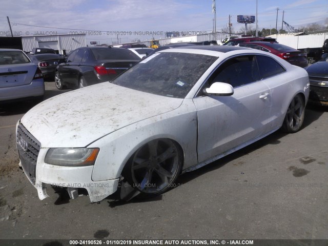 WAUWFAFR2BA039123 - 2011 AUDI A5 PRESTIGE WHITE photo 2