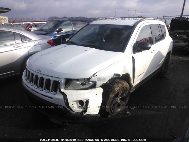 1C4NJCBA8GD615540 - 2016 JEEP COMPASS SPORT WHITE photo 2