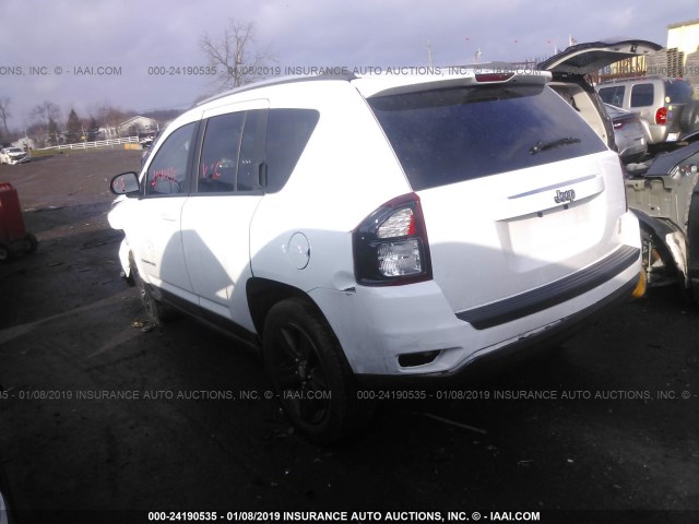 1C4NJCBA8GD615540 - 2016 JEEP COMPASS SPORT WHITE photo 3