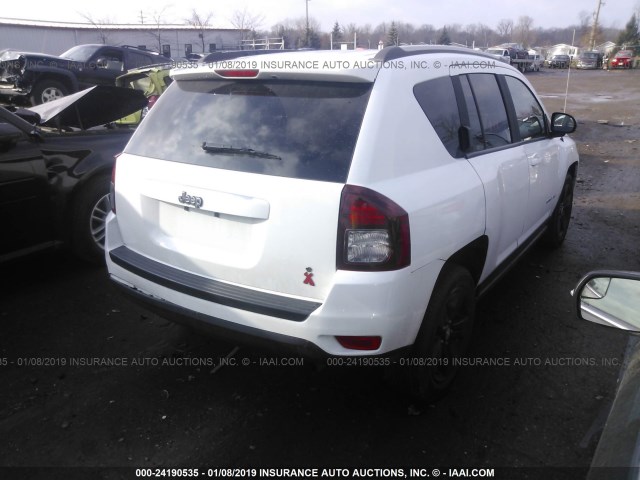 1C4NJCBA8GD615540 - 2016 JEEP COMPASS SPORT WHITE photo 4