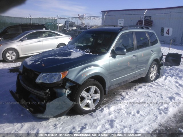 JF2SH64679H759473 - 2009 SUBARU FORESTER 2.5X LIMITED GREEN photo 2