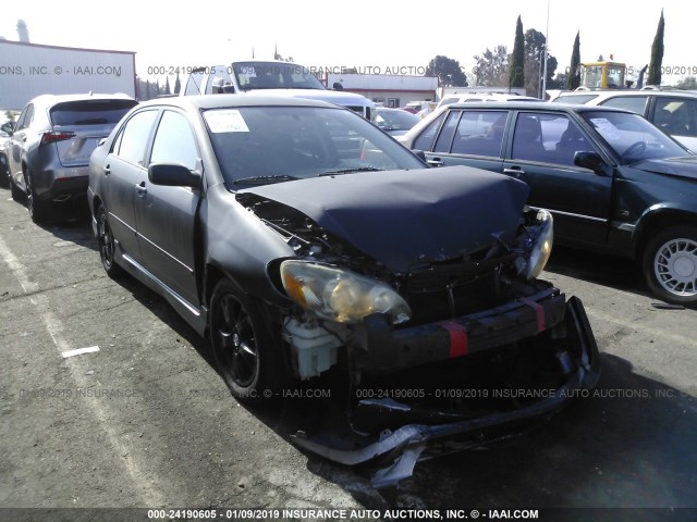 2T1BY32E46C551767 - 2006 TOYOTA COROLLA XRS BLACK photo 1