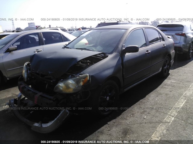 2T1BY32E46C551767 - 2006 TOYOTA COROLLA XRS BLACK photo 2