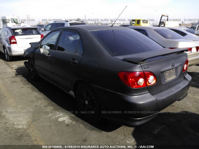 2T1BY32E46C551767 - 2006 TOYOTA COROLLA XRS BLACK photo 3