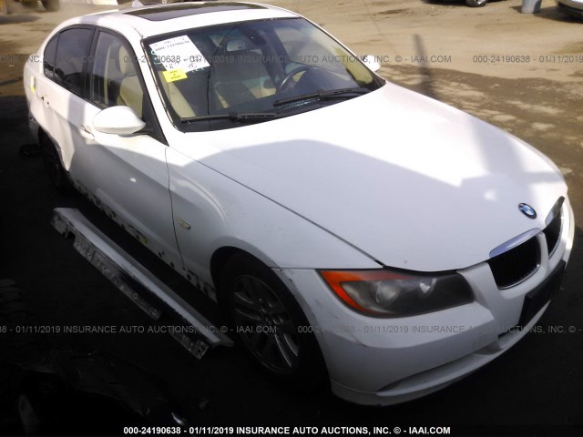 WBAVC53557FZ81514 - 2007 BMW 328 I SULEV WHITE photo 1