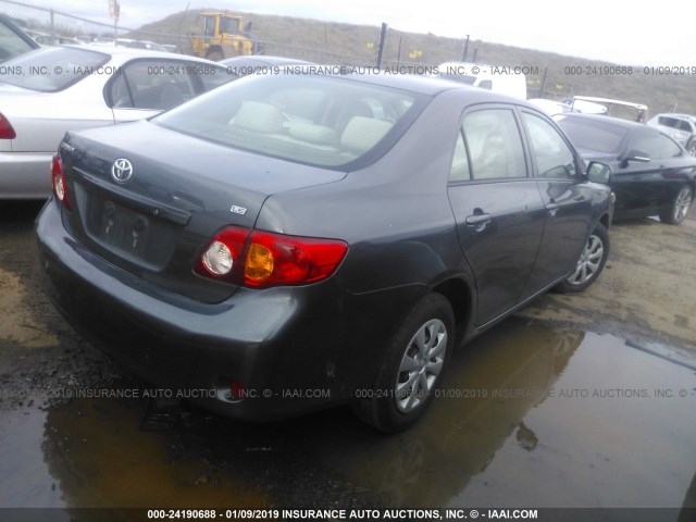 JTDBU4EE2AJ066425 - 2010 TOYOTA COROLLA S/LE/XLE GRAY photo 4