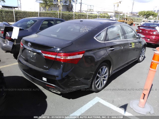 4T1BK1EB7FU150414 - 2015 TOYOTA AVALON XLE/PREMIUM/TOURING/LTD BLACK photo 4