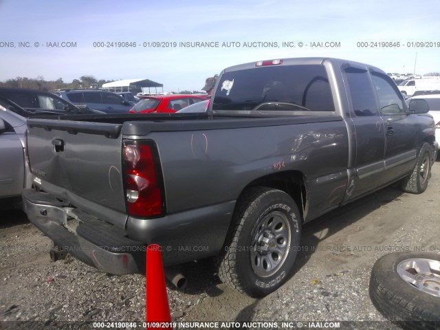 1GCEC19T76Z126750 - 2006 CHEVROLET SILVERADO C1500 GRAY photo 4