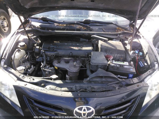4T4BE46K98R024104 - 2008 TOYOTA CAMRY CE/LE/XLE/SE BLACK photo 10