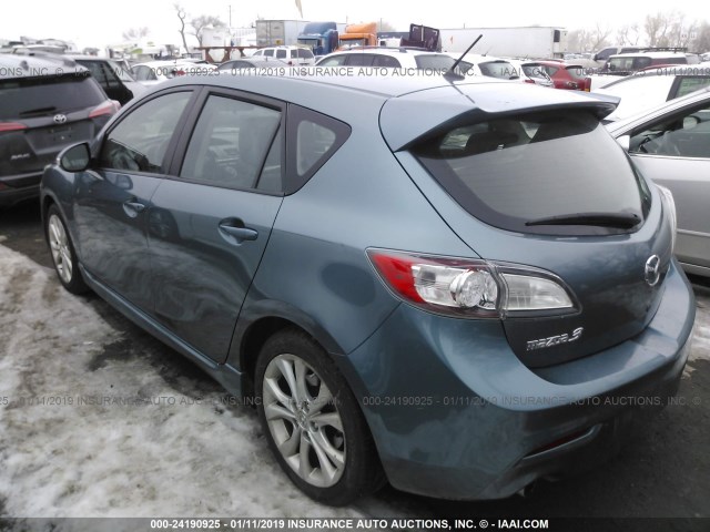 JM1BL1H61A1130105 - 2010 MAZDA 3 S BLUE photo 3