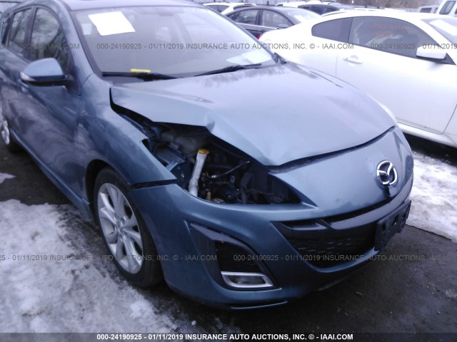 JM1BL1H61A1130105 - 2010 MAZDA 3 S BLUE photo 6