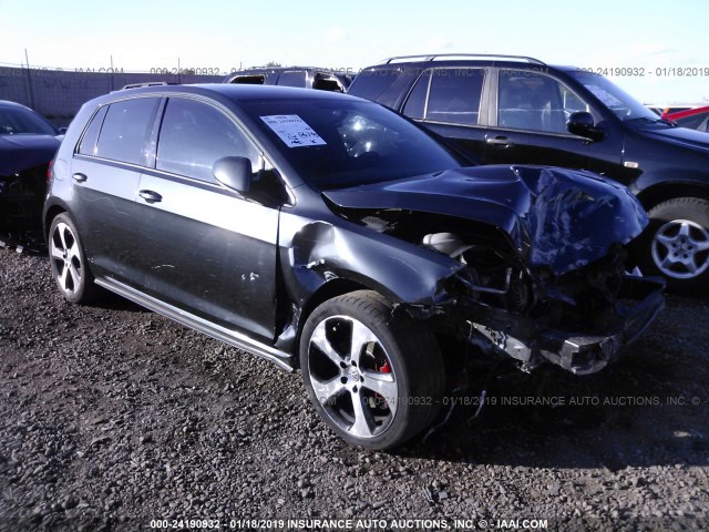 3VW4T7AU9GM034106 - 2016 VOLKSWAGEN GTI S/SE/AUTOBAHN GRAY photo 1