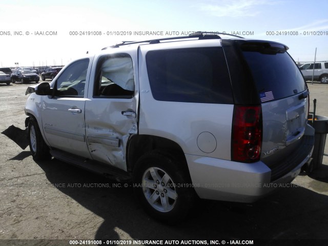 1GKS1CE01ER191998 - 2014 GMC YUKON SLT SILVER photo 3