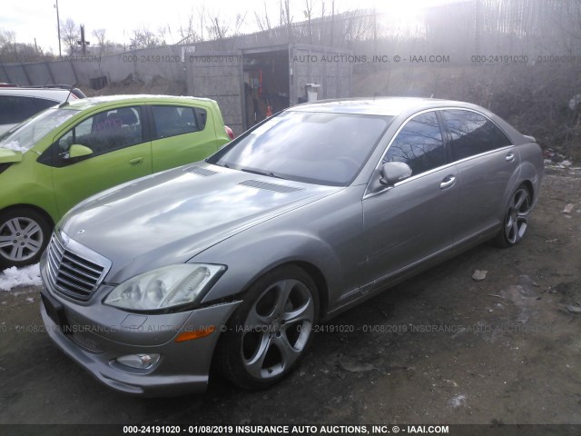 WDDNG71X67A126976 - 2007 MERCEDES-BENZ S 550 GRAY photo 2