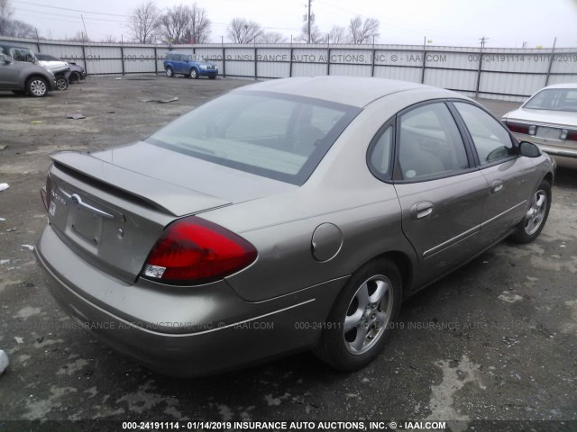 1FAFP55U63A242374 - 2003 FORD TAURUS SES BROWN photo 4