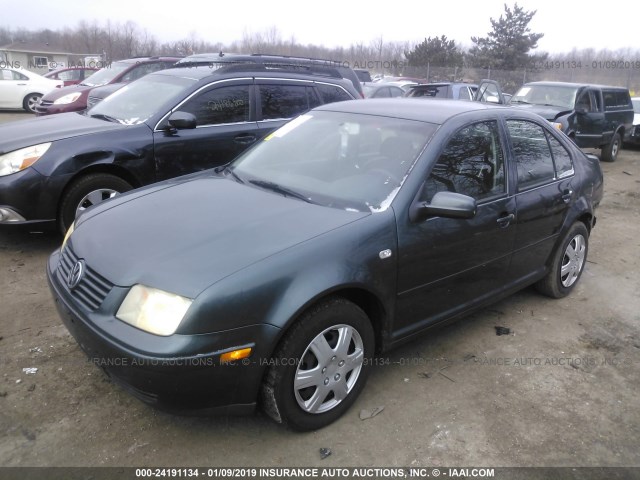 3VWRK69M93M130481 - 2003 VOLKSWAGEN JETTA GL GREEN photo 2