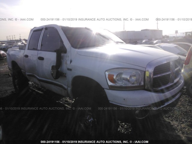 3D7KS28D66G280314 - 2006 DODGE RAM 2500 ST/SLT WHITE photo 1