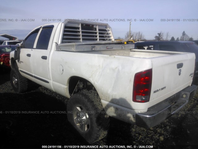 3D7KS28D66G280314 - 2006 DODGE RAM 2500 ST/SLT WHITE photo 3