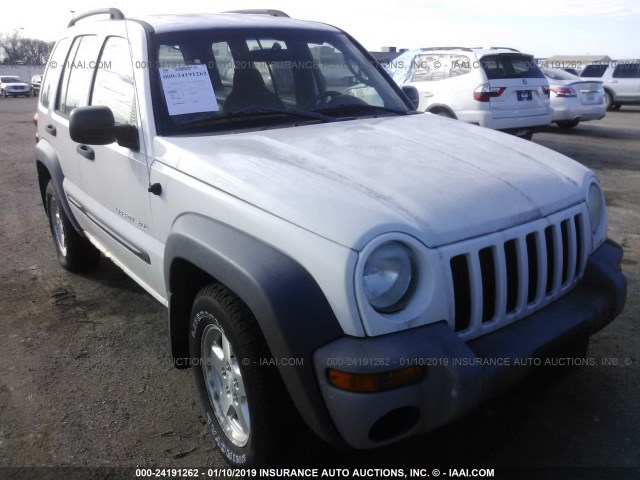 1J4GL48K13W639177 - 2003 JEEP LIBERTY SPORT/FREEDOM WHITE photo 1