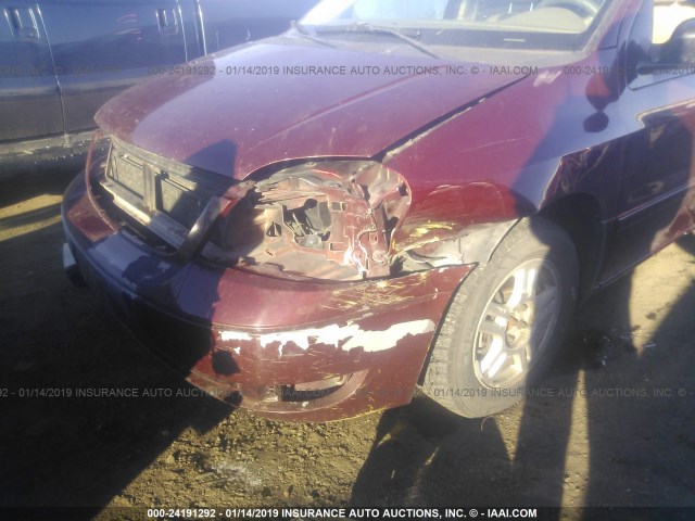 2FMZA52226BA63068 - 2006 FORD FREESTAR SEL MAROON photo 6