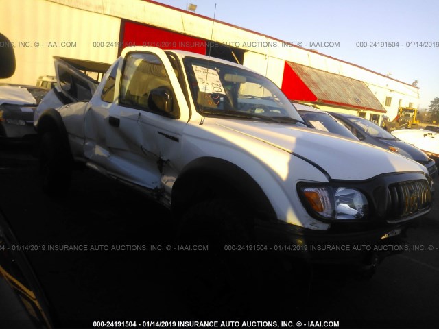 5TEWN72N63Z194695 - 2003 TOYOTA TACOMA XTRACAB WHITE photo 1