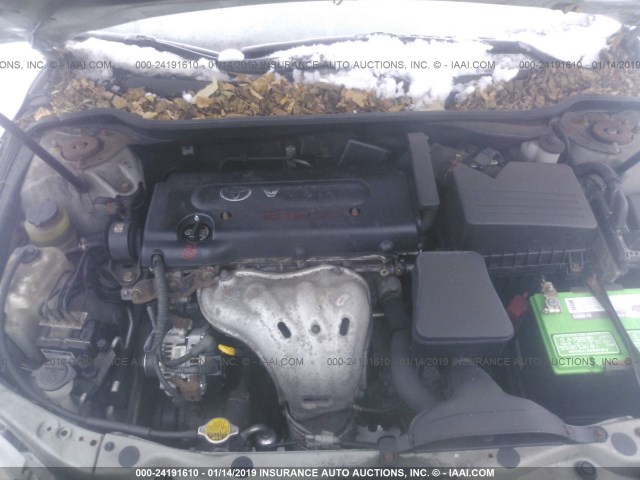 4T1BE46K17U629470 - 2007 TOYOTA CAMRY NEW GENERAT CE/LE/XLE/SE SILVER photo 10