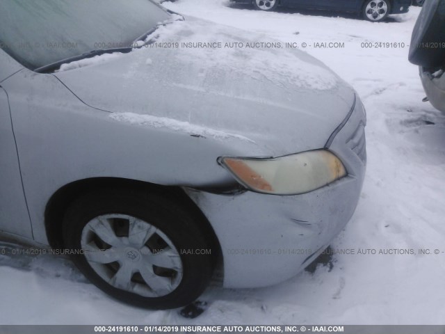4T1BE46K17U629470 - 2007 TOYOTA CAMRY NEW GENERAT CE/LE/XLE/SE SILVER photo 6