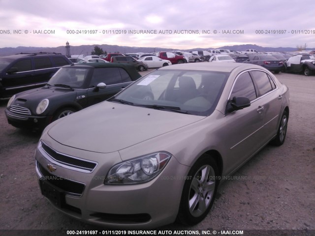 1G1ZB5E04CF331486 - 2012 CHEVROLET MALIBU LS GOLD photo 2