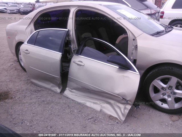 1G1ZB5E04CF331486 - 2012 CHEVROLET MALIBU LS GOLD photo 6