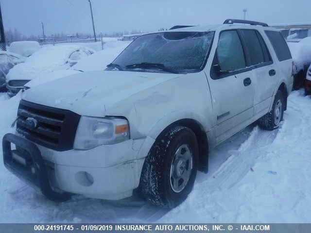 1FMFU16568LA51306 - 2008 FORD EXPEDITION XLT WHITE photo 2