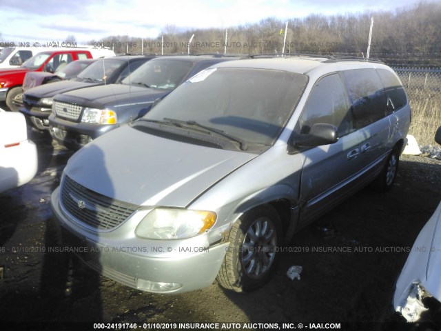 2C8GP54L61R250148 - 2001 CHRYSLER TOWN & COUNTRY LXI GRAY photo 2