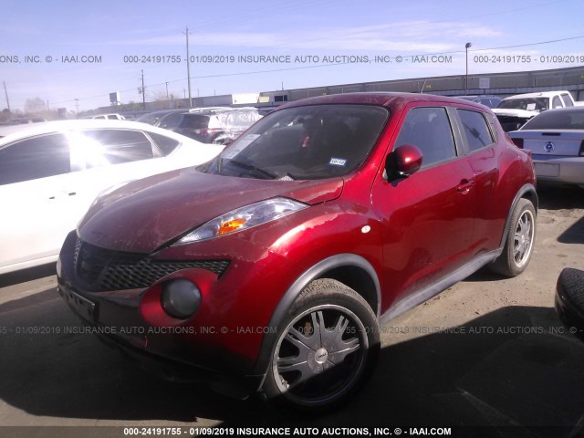 JN8AF5MV4CT107257 - 2012 NISSAN JUKE S/SV/SL MAROON photo 2