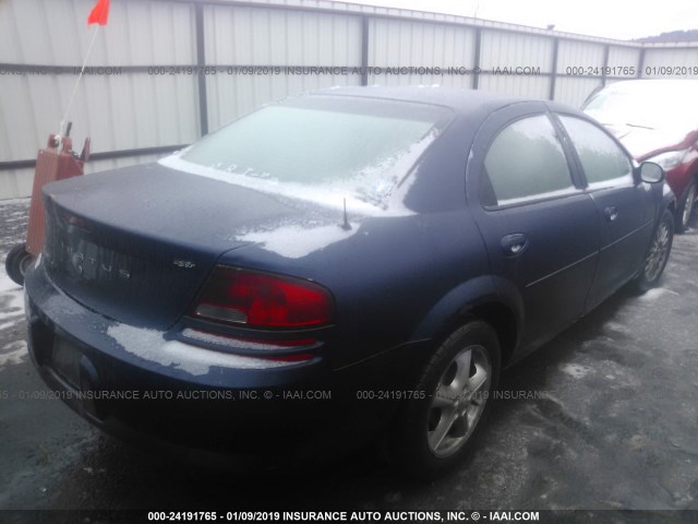 1B3EL46X56N167444 - 2006 DODGE STRATUS SXT Dark Blue photo 4