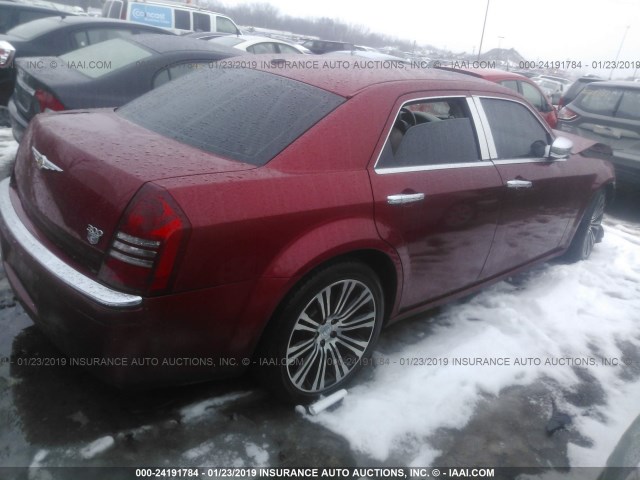 2C3KA63H37H684837 - 2007 CHRYSLER 300C RED photo 4