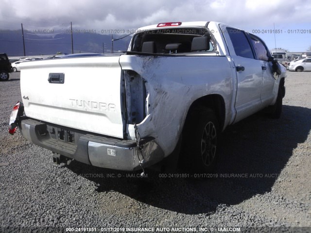 5TFDY5F16GX567872 - 2016 TOYOTA Tundra CREWMAX SR5/TRD PRO WHITE photo 4