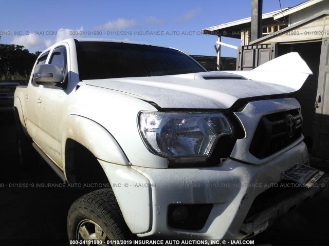 5TFLU4ENXDX055694 - 2013 TOYOTA TACOMA DOUBLE CAB 白色 照片 1