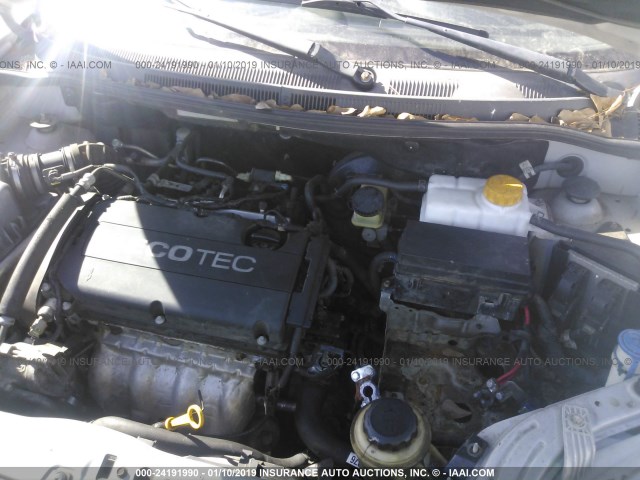 KL1TD5DE8AB086448 - 2010 CHEVROLET AVEO LS/LT SILVER photo 10