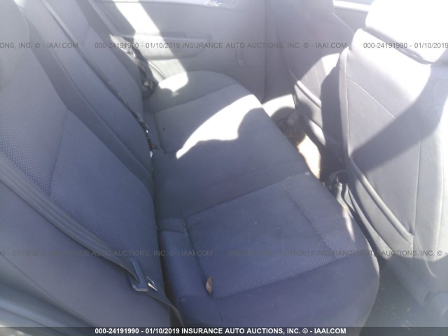 KL1TD5DE8AB086448 - 2010 CHEVROLET AVEO LS/LT SILVER photo 8