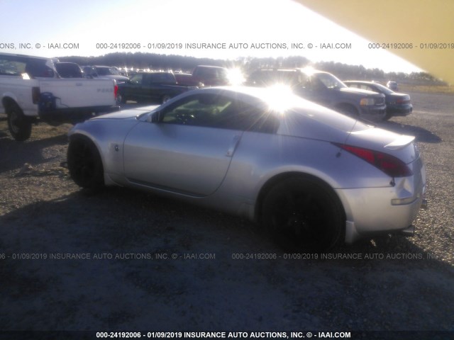 JN1AZ34D33T110782 - 2003 NISSAN 350Z COUPE SILVER photo 3