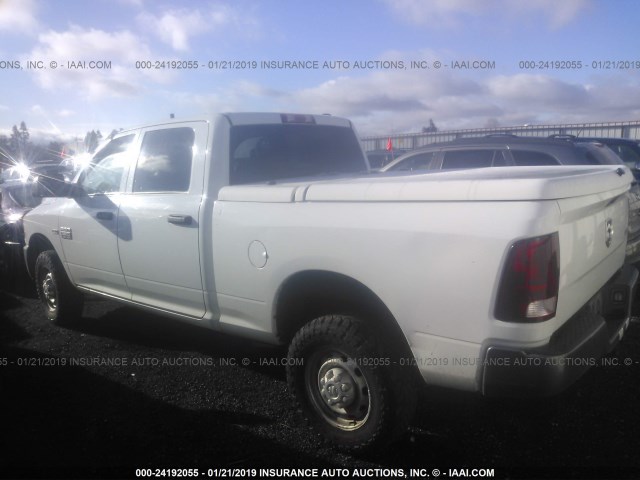 3D7TT2CT0BG564810 - 2011 DODGE RAM 2500 WHITE photo 3