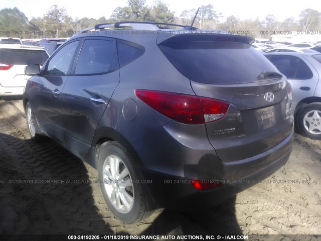 KM8JU3AC1CU318043 - 2012 HYUNDAI TUCSON GLS/LIMITED 棕色 照片 3