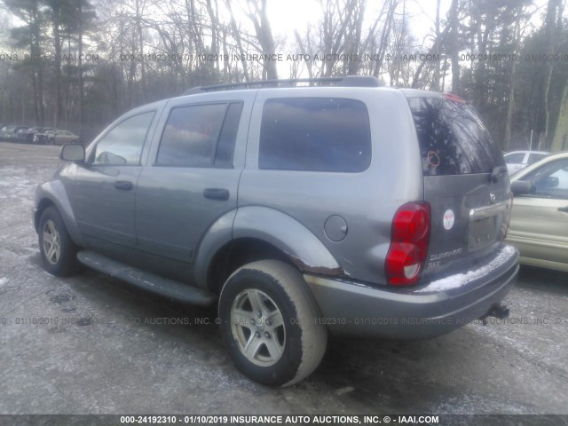 1D4HB48N25F546584 - 2005 DODGE DURANGO SLT GRAY photo 3