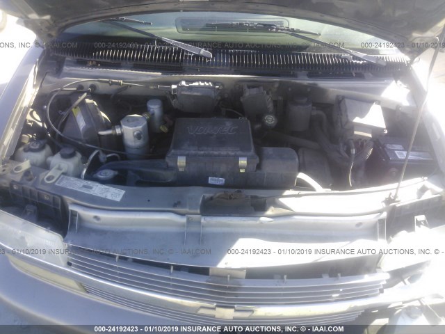 1GNDM19W61B128145 - 2001 CHEVROLET ASTRO GRAY photo 10