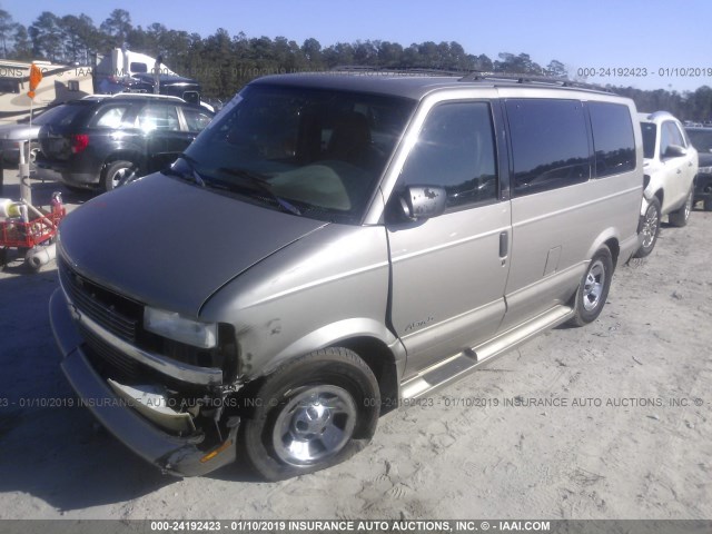 1GNDM19W61B128145 - 2001 CHEVROLET ASTRO GRAY photo 2