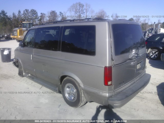 1GNDM19W61B128145 - 2001 CHEVROLET ASTRO GRAY photo 3