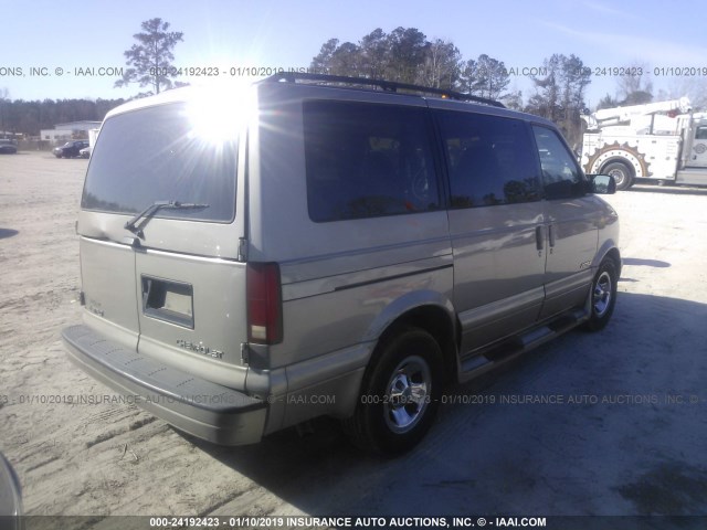 1GNDM19W61B128145 - 2001 CHEVROLET ASTRO GRAY photo 4