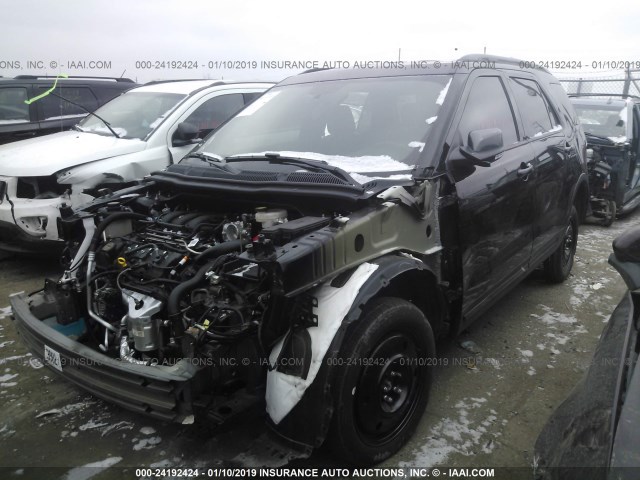 1FM5K8D88JGC67941 - 2018 FORD EXPLORER XLT BLACK photo 2