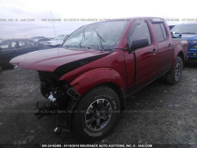 1N6AD0ERXJN718494 - 2018 NISSAN FRONTIER S/SV/SL/PRO-4X RED photo 2