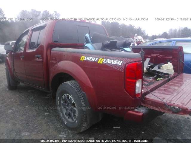 1N6AD0ERXJN718494 - 2018 NISSAN FRONTIER S/SV/SL/PRO-4X RED photo 3